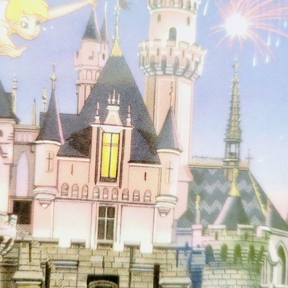 Disney's Sleeping Beauty Castle Anniversary Plate, Disneyland 1955-95 Tinkerbell - Picture 7 of 10